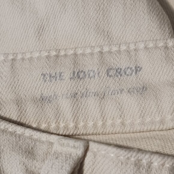 AG Adriano Goldschmied The Jodi Crop Jeans High Rise Slim Flare Cream,‎ Size 26 - Picture 10 of 12